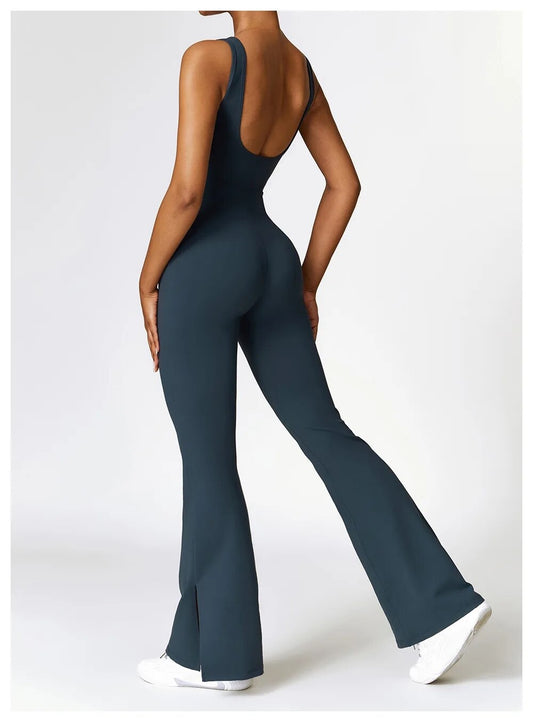 Flared unitard