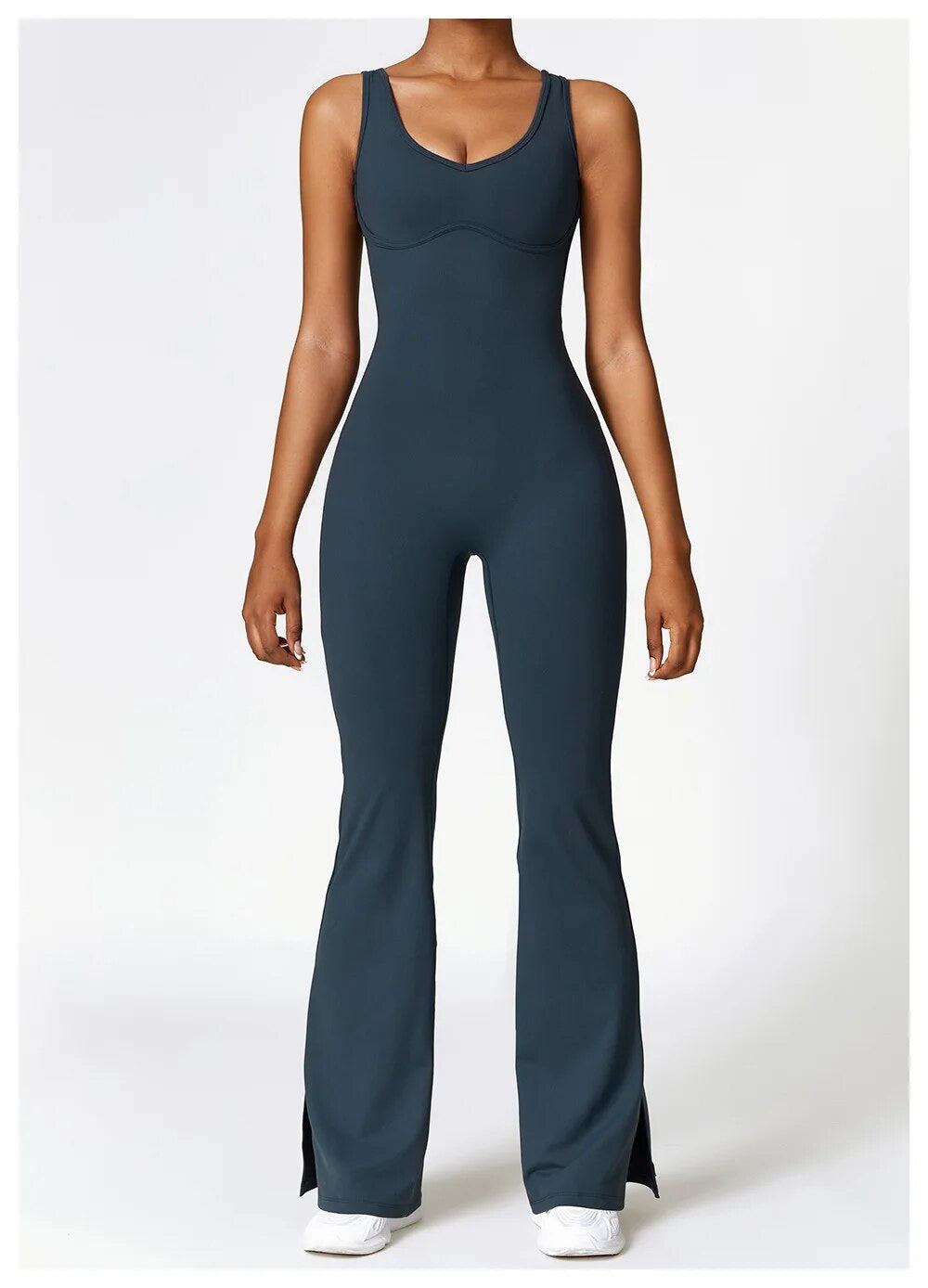 Flared unitard