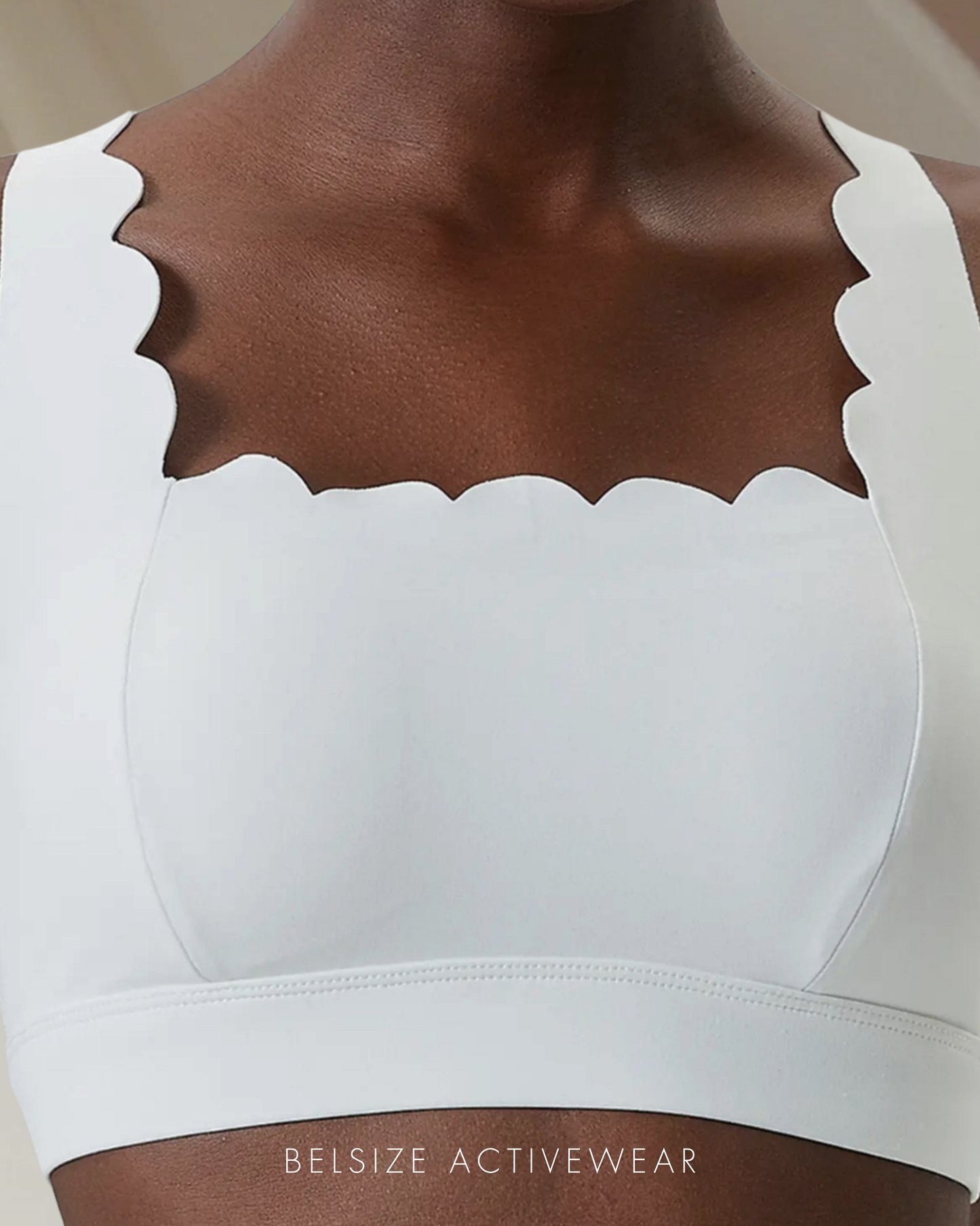 Scallop cross back matching set