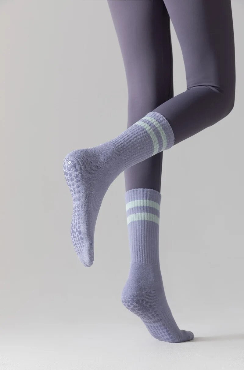 Pilates and yoga grip socks