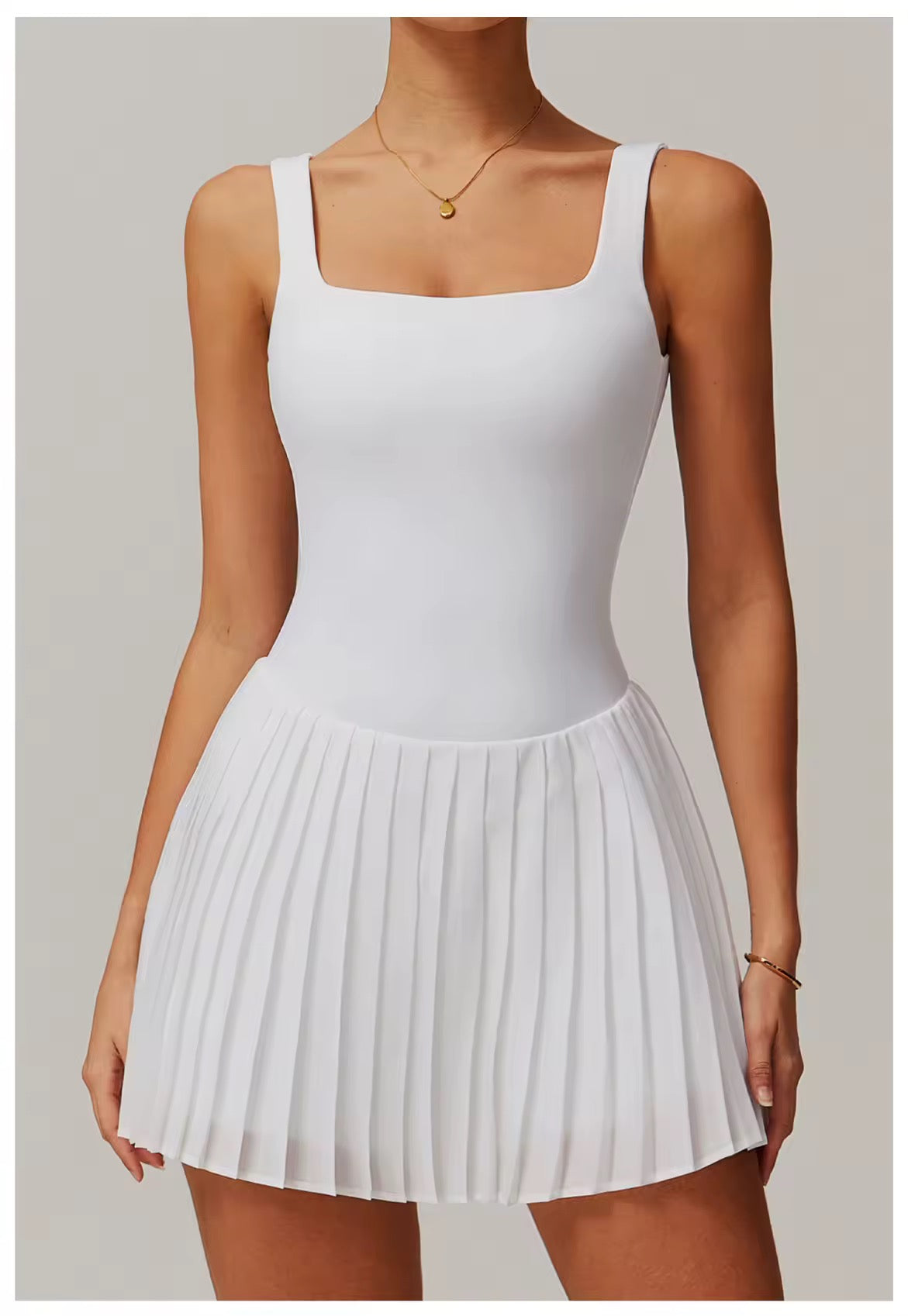 White tennis dress