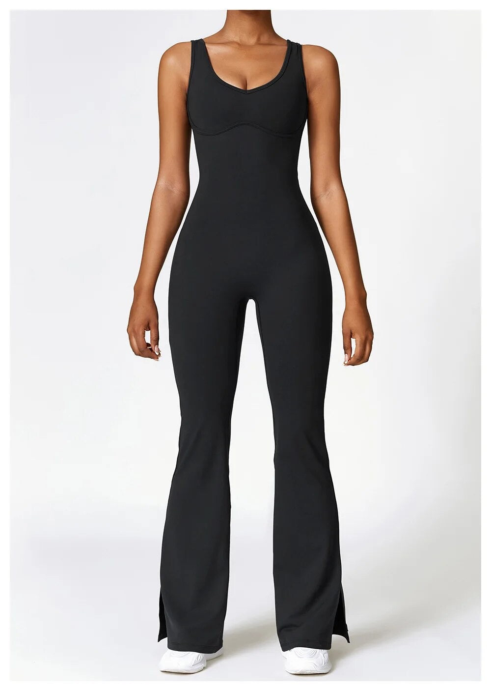 Flared unitard