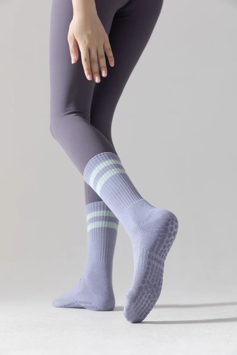 Pilates and yoga grip socks