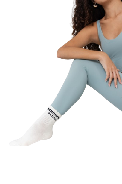 Anti-slip grip socks for yoga or pilates
