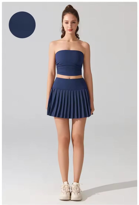 Pleated tennis skirt