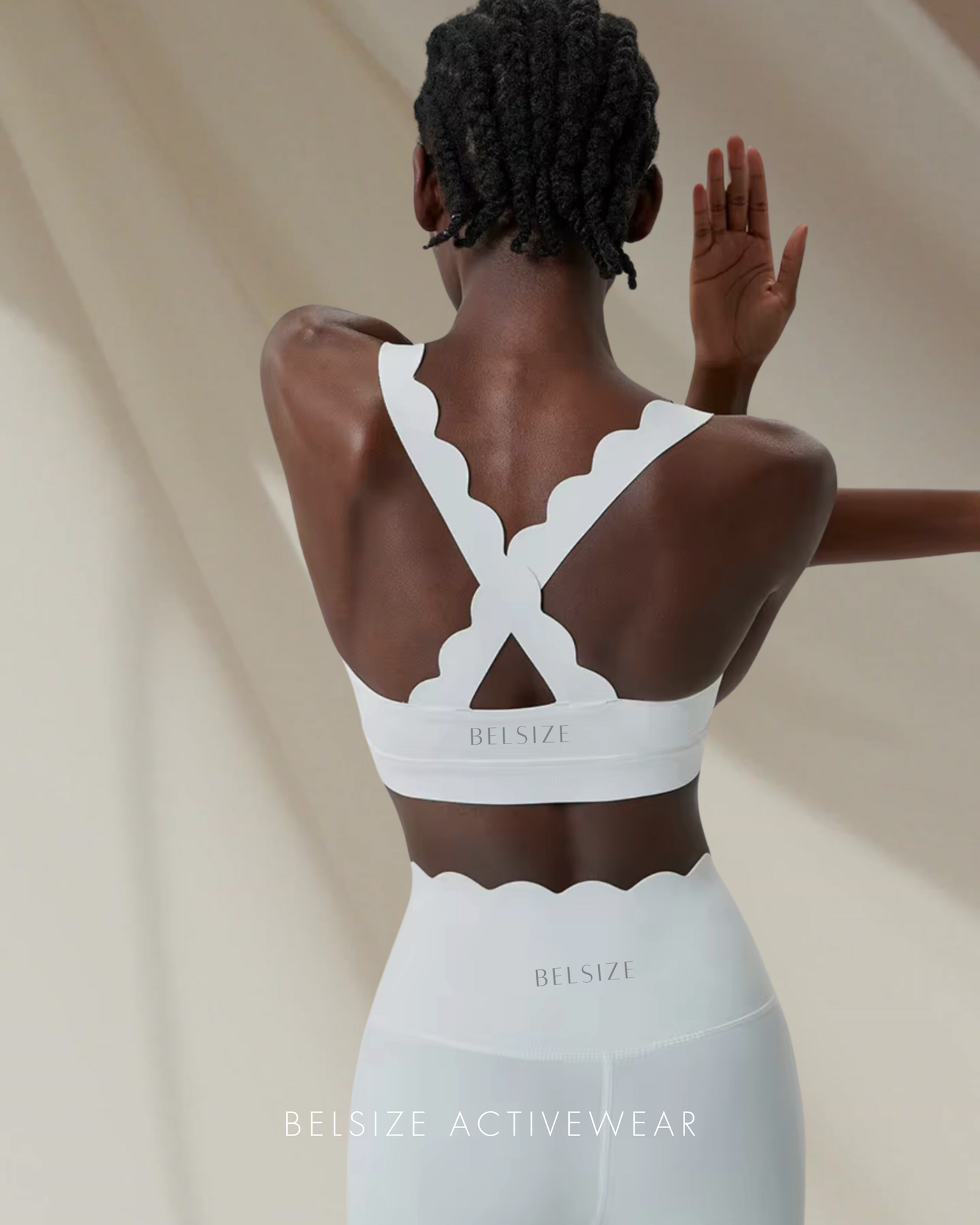 Scallop cross back matching set