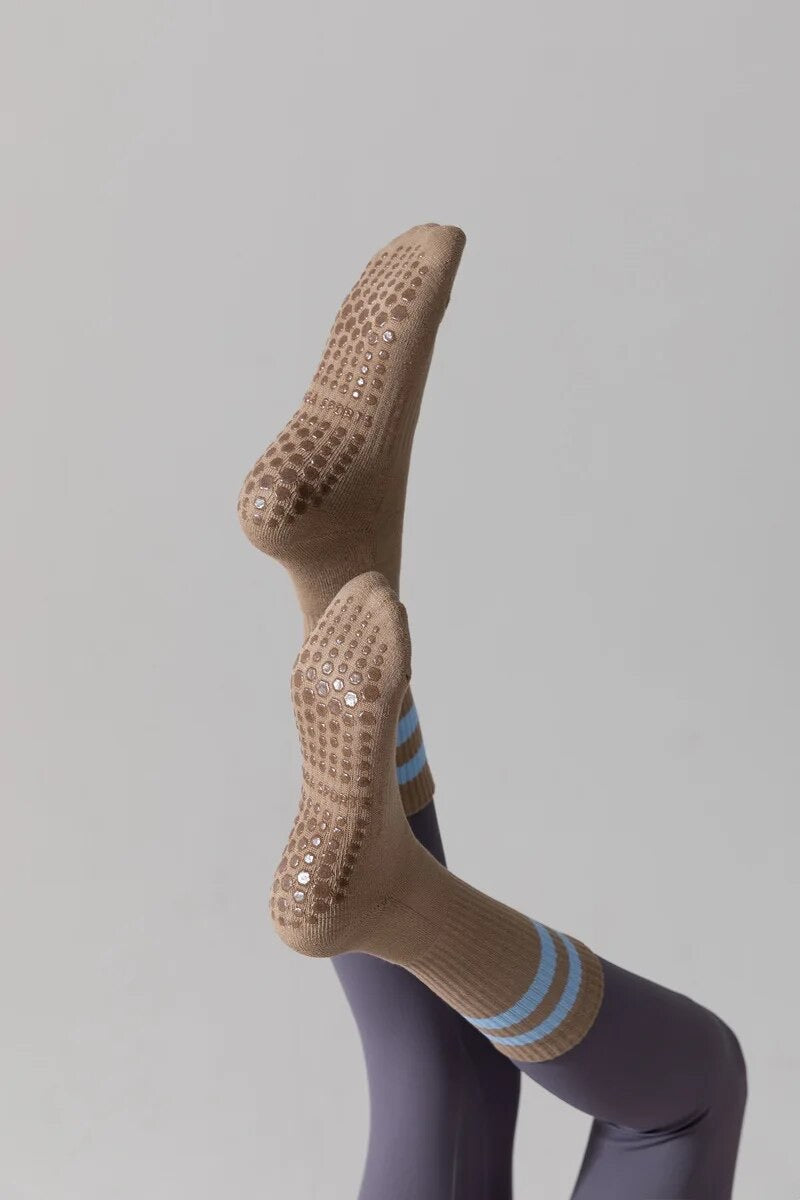 Pilates and yoga grip socks