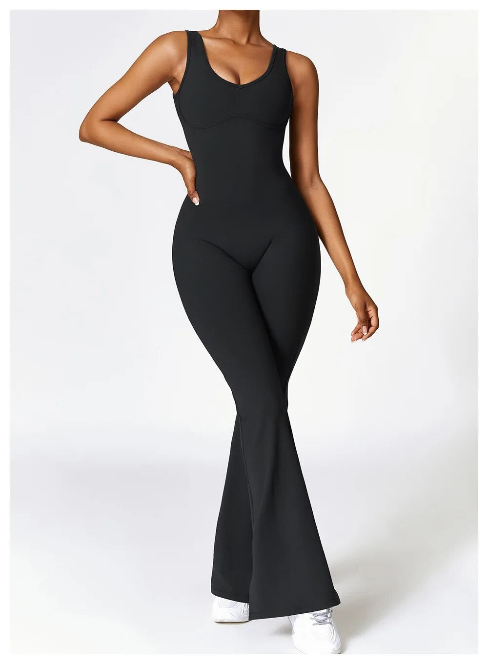 Flared unitard