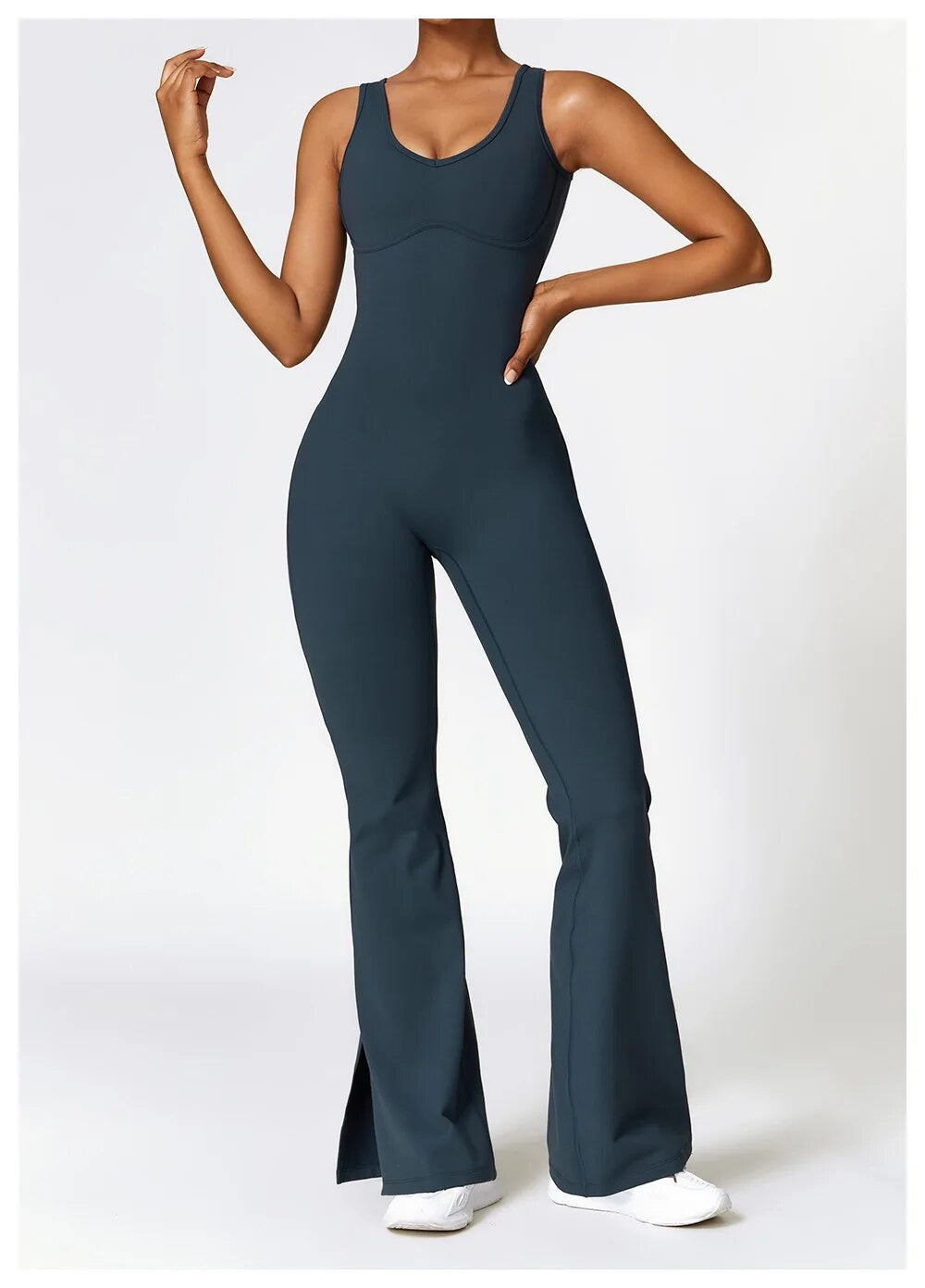 Flared unitard