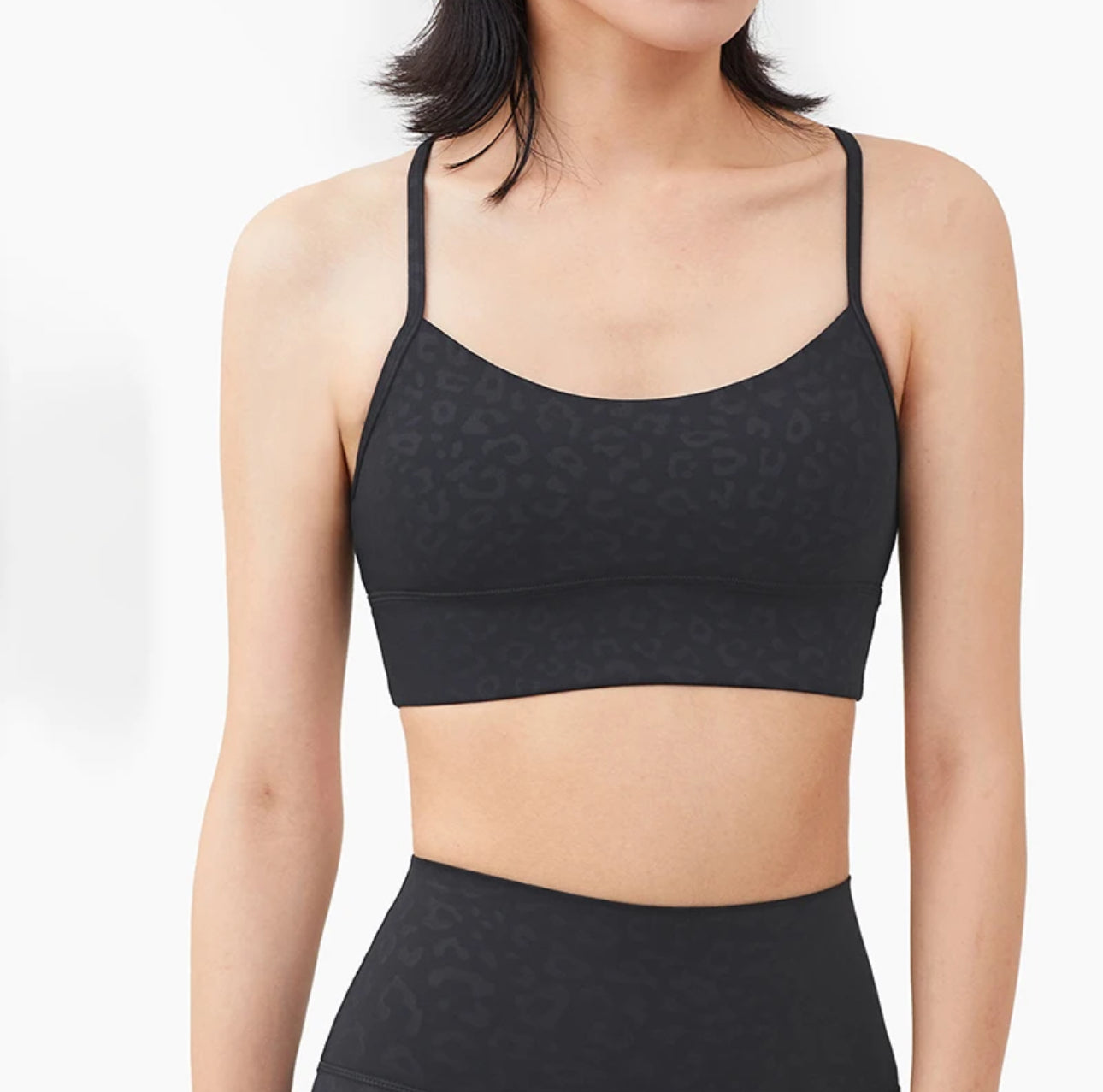 Black leopard set bundle pilates set