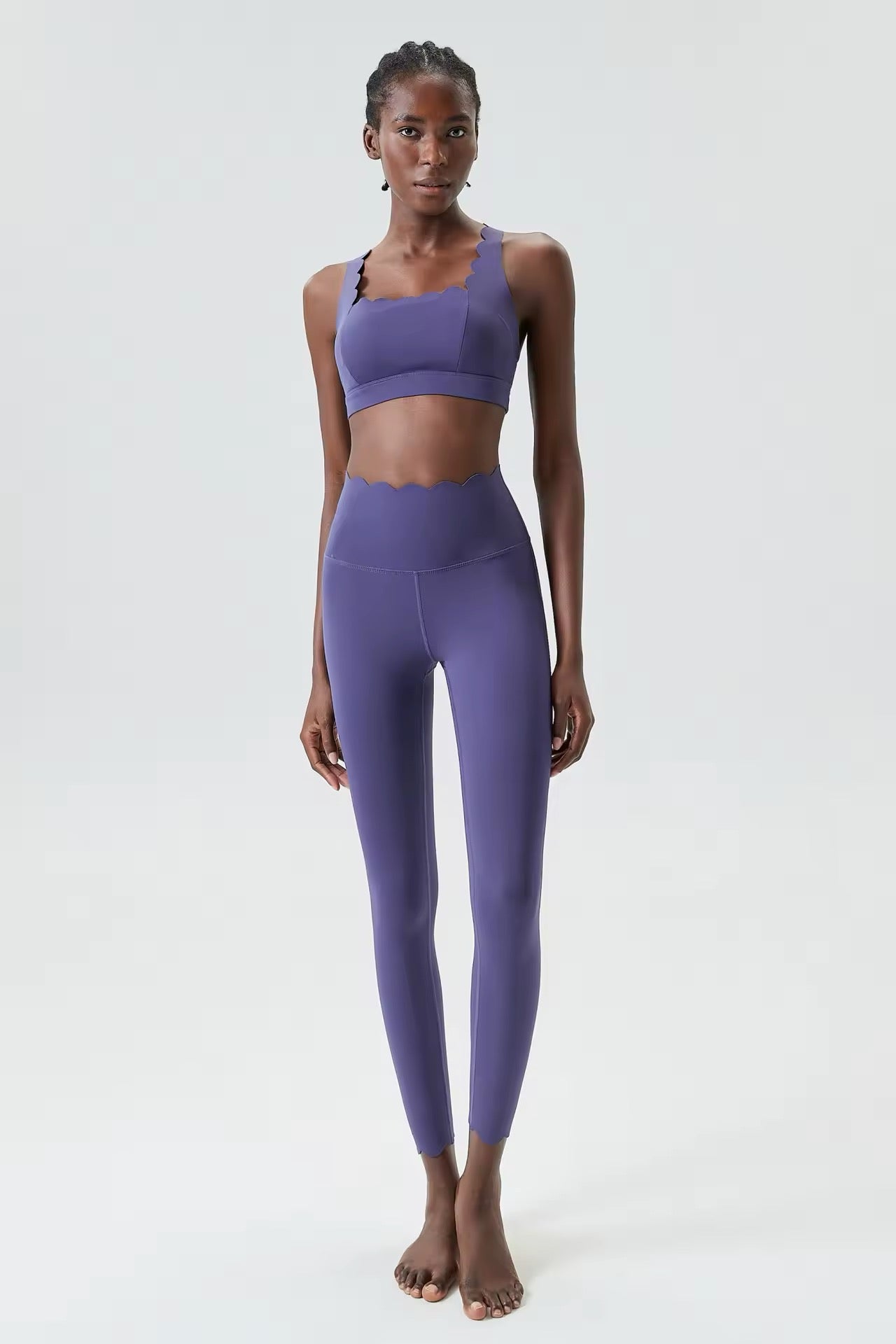 Scallop cross back matching set