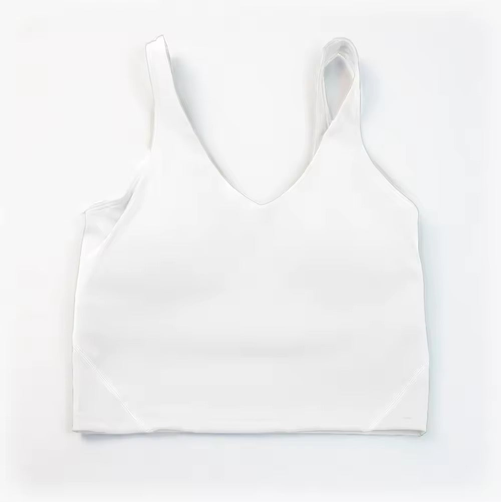 White sports bra