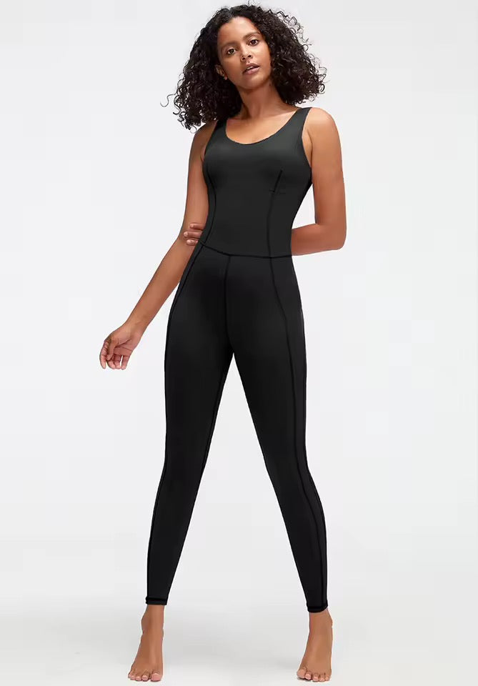 Black unitard jumpsuit