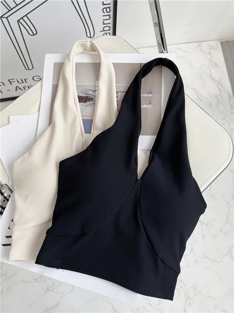Black elegant sports bra