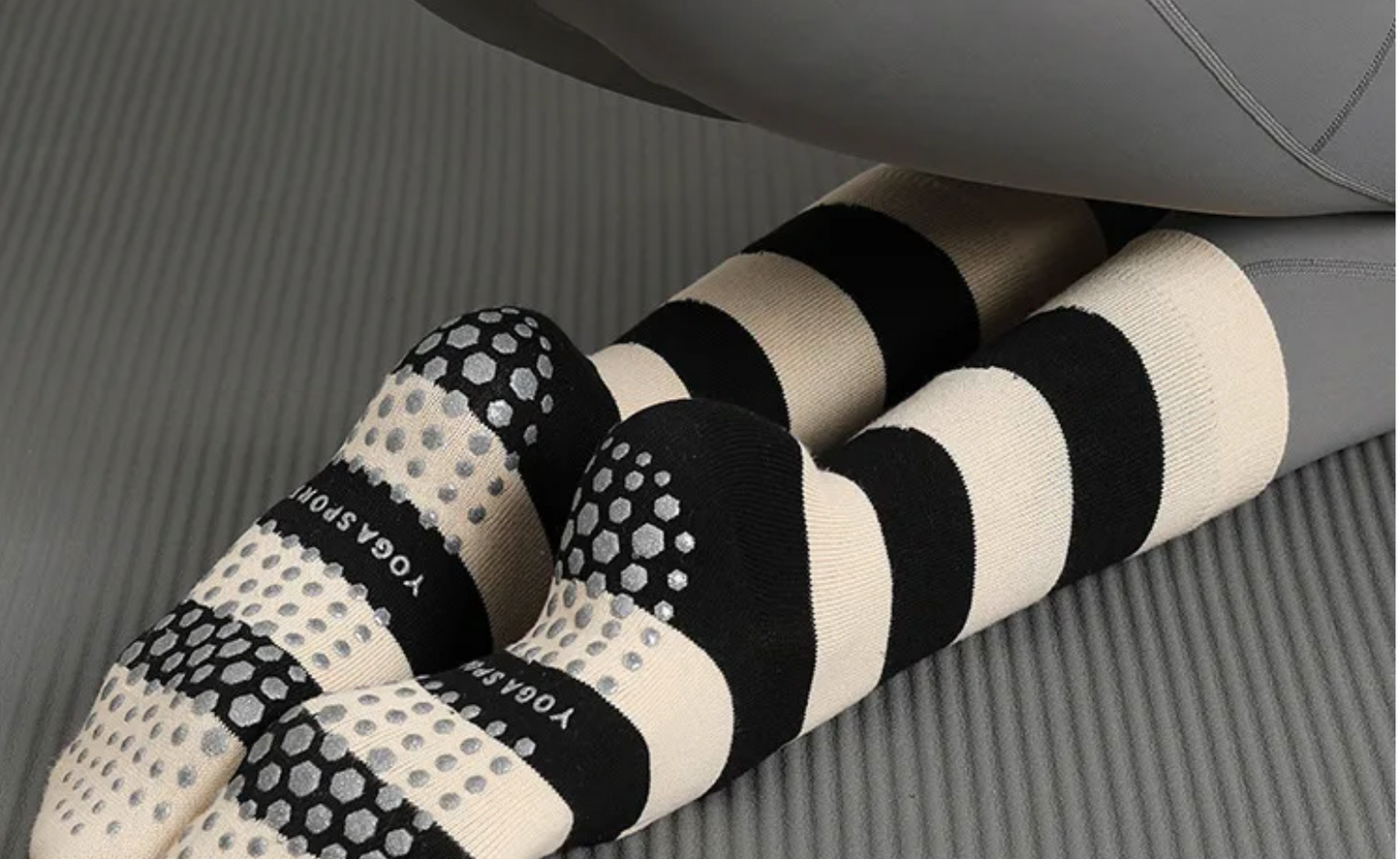 Pilates and yoga socks