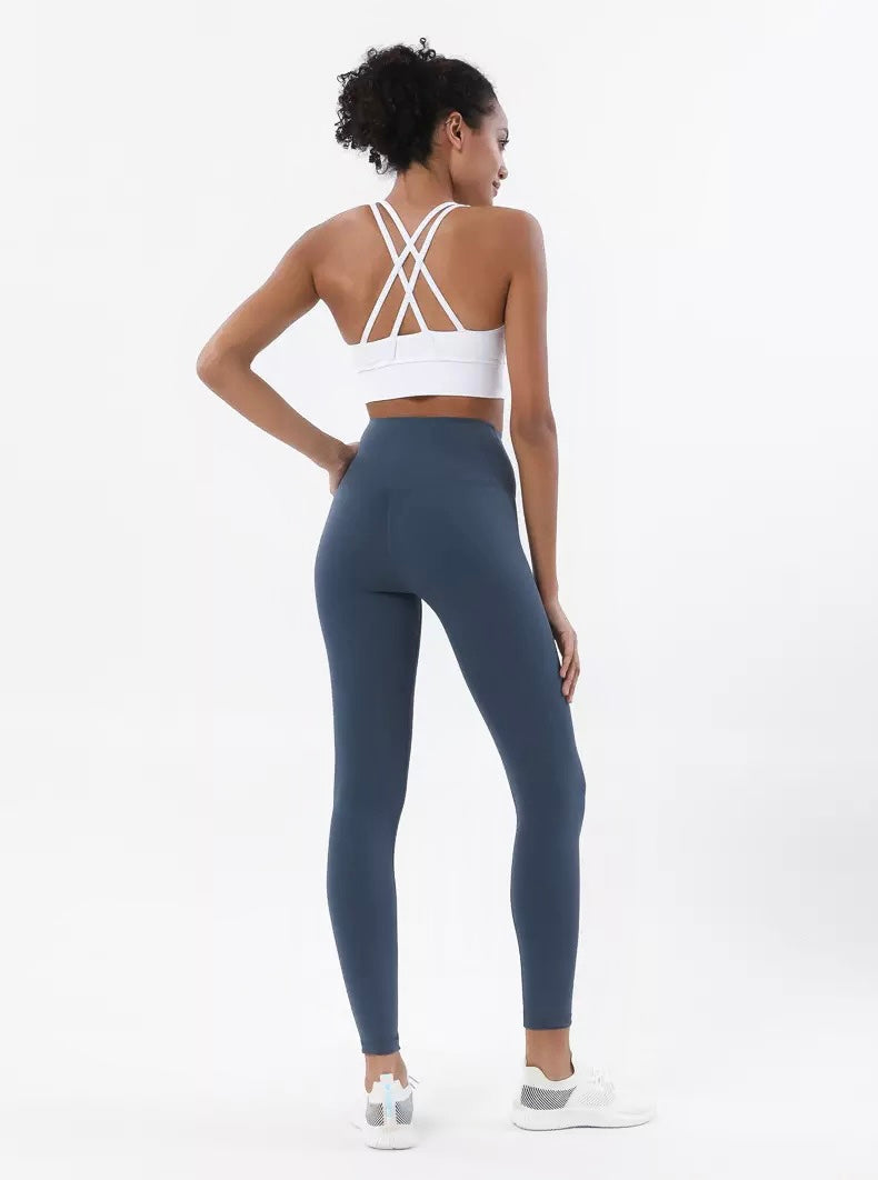 Blue leggings for fitness