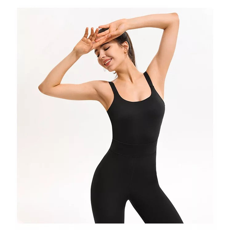 Black unitard jumpsuit