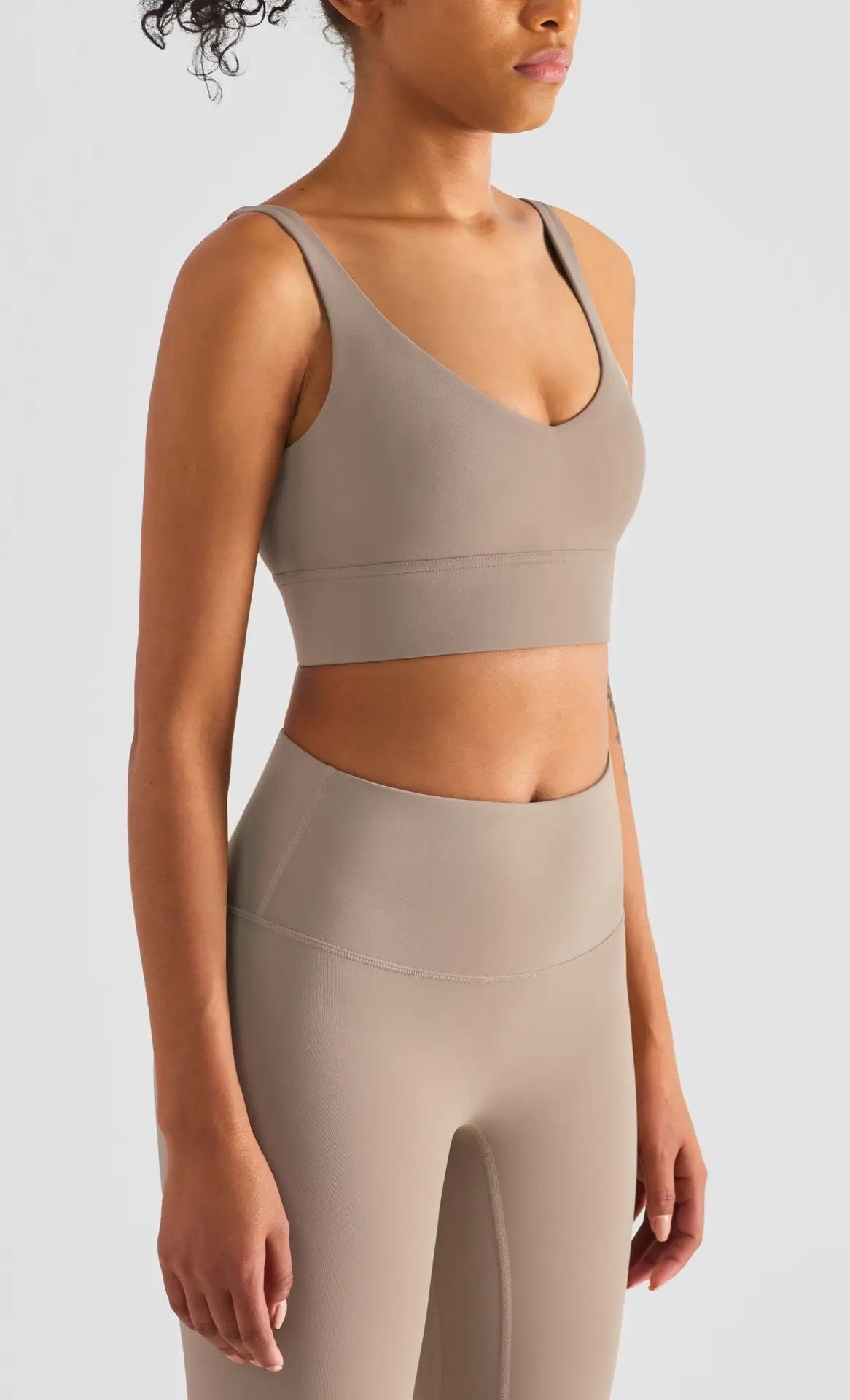 Beige sports bra