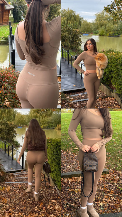 Women’s Crop Top & Leggings Pilates Set