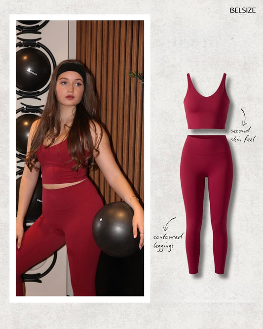 Pilates leggings set super soft