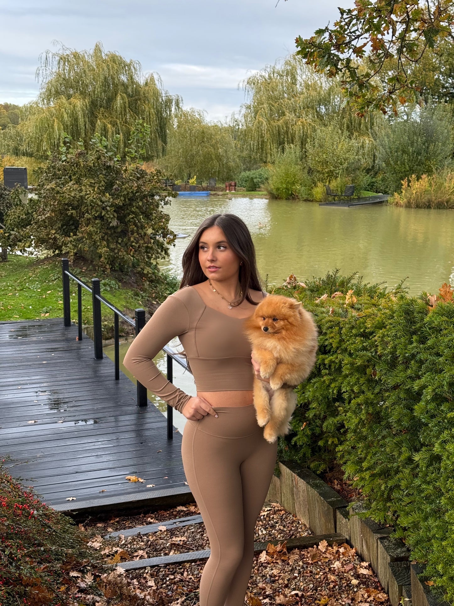 Women’s Crop Top & Leggings Pilates Set