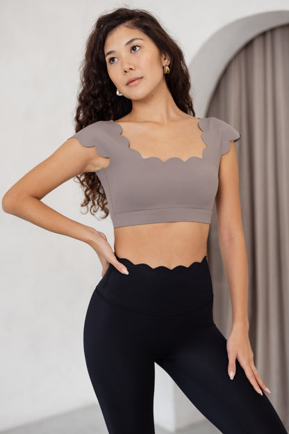 Scallop crop top