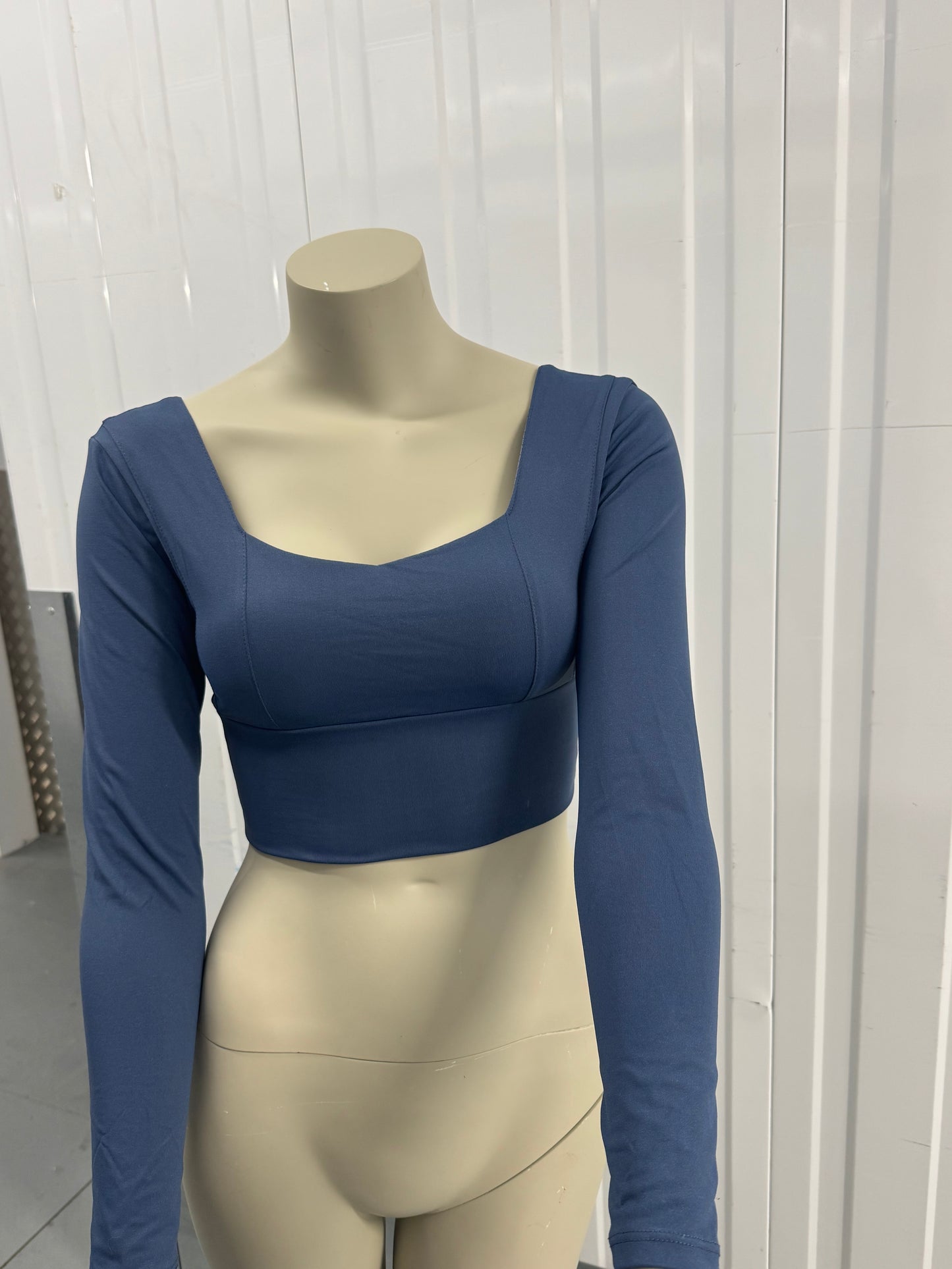 Crop top navy blue