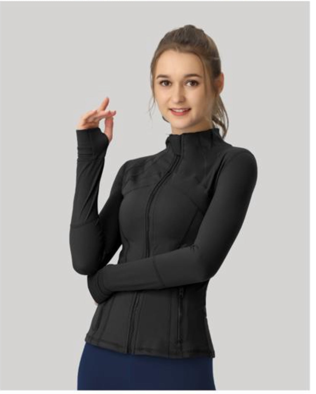 Women fitness zip jacket