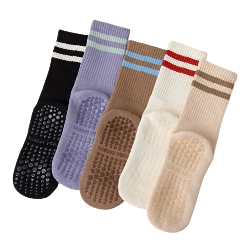 Pilates and yoga grip socks