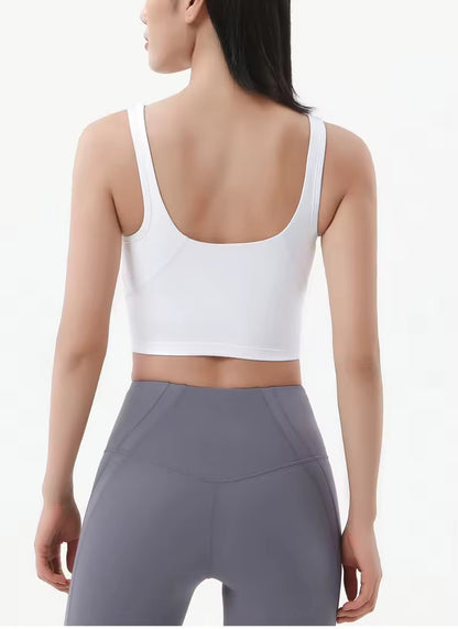 White sports bra