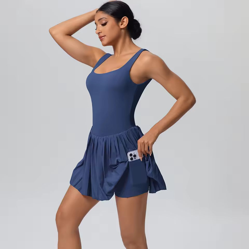 Royal blue tennis dress