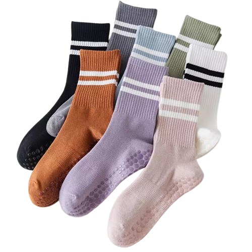 Pilates and yoga grip socks