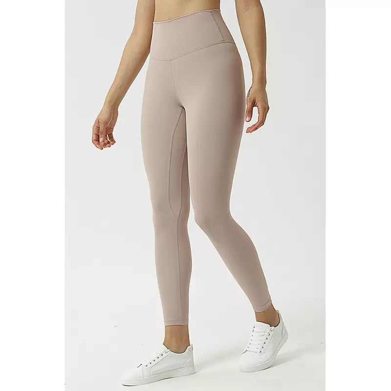 High Waisted Airbrush Leggings Stone Beige – Belsize Activewear